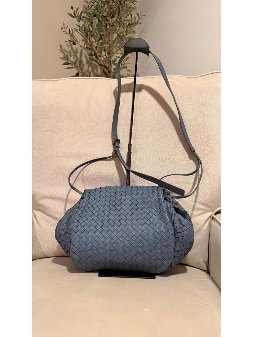 Bottega Veneta Leather Crossbody with COA